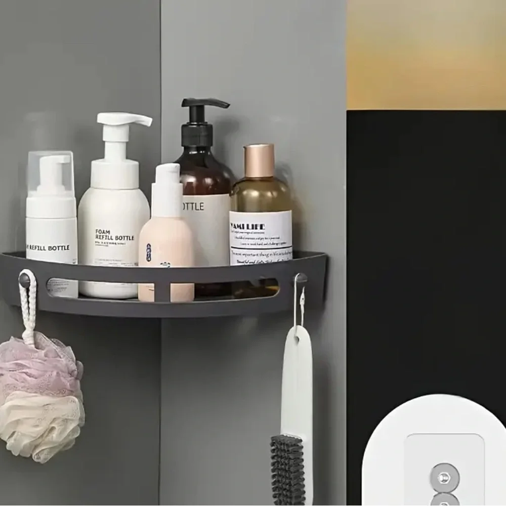 Black Corner Shower Caddy Set